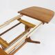 Table à manger ovale extensible danoise vintage en teck massif