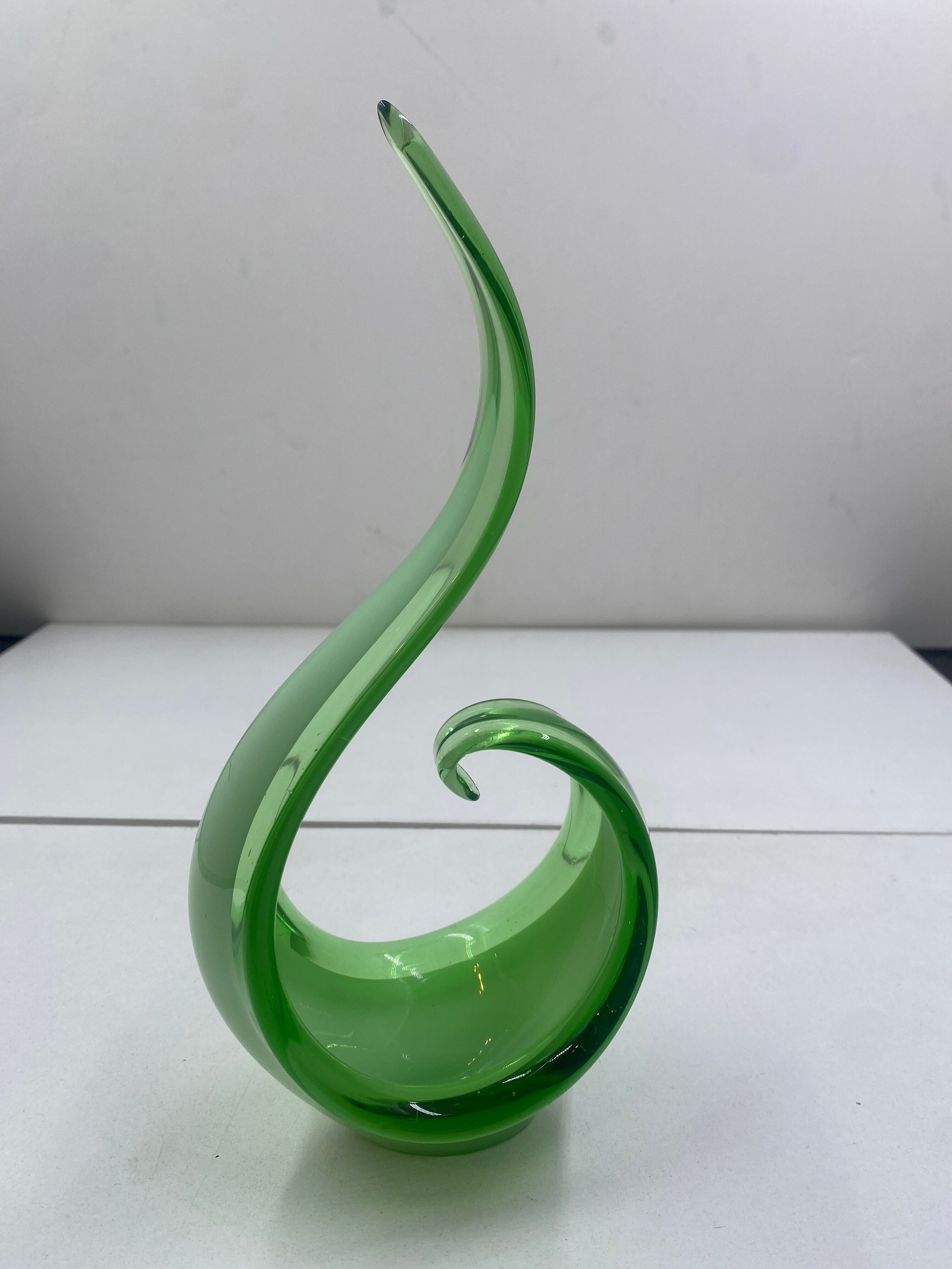 Art nouveau style glass subject