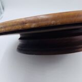 Art Deco painted glass pie dish