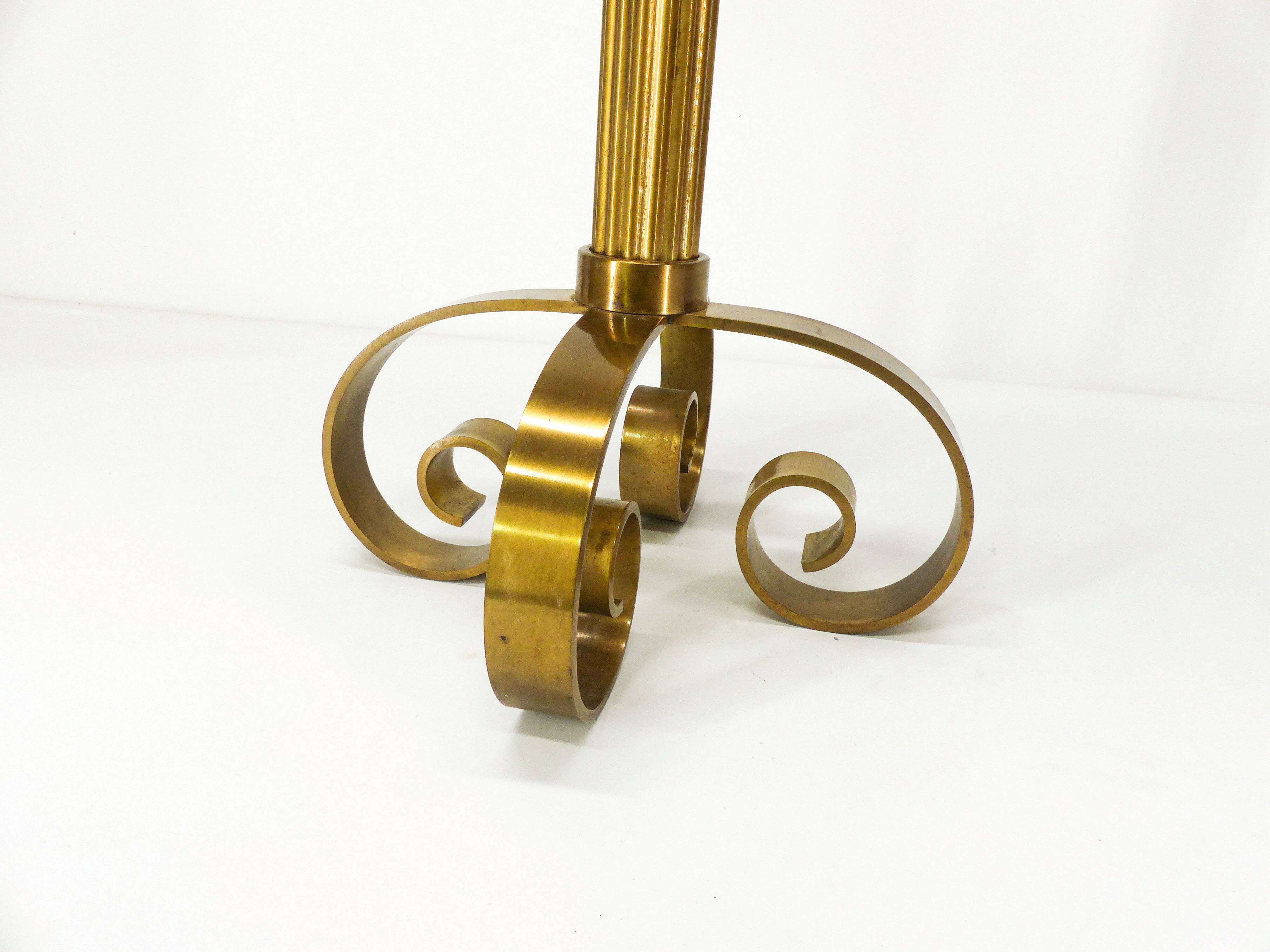 Scandinavian brass candle holder Ivar Ålenius Björk for Ystal Metall 1960