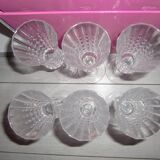 Set of 6 Flutes 15 cl Cristal d'Arques model Lady Diamond