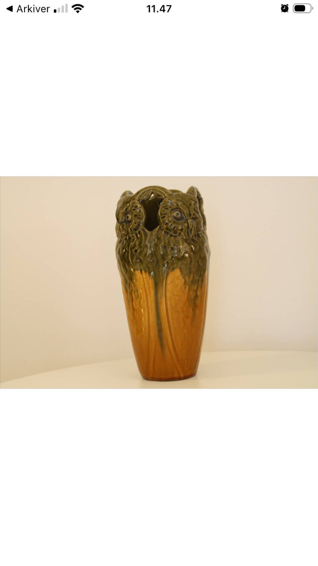 Paire de musée : pottery d'art antique ultra-rare de michael andersen "ow