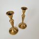 Lot de 2 bougeoirs en laiton