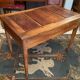 Table table with 3 compartments in blond walnut Directoire late eighteenth