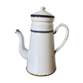 Cafetière ancienne émaillée