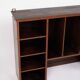 Wall-hung bookcase - hand-polished mahogany - shelf sections - 1890s