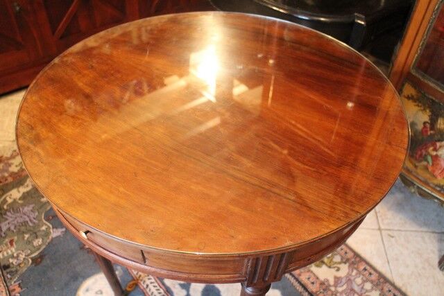 Solid walnut mahogany side table