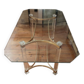 Grande table design plateau verre