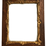 Old frame wood and gold