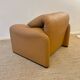 Maralunga Armchair cognac leather Cassina 1970s