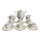 Lourioux-Foecy: 15-piece Art Deco style porcelain coffee service