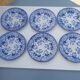 6 flat plates Creil and Montereau Flora
