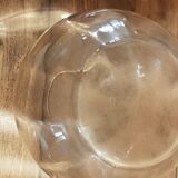 Faceted pink glass vase