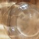 Faceted pink glass vase