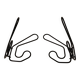 Set of 2 coat hooks from the 1990s by Ettore Sotsass for Ikea.