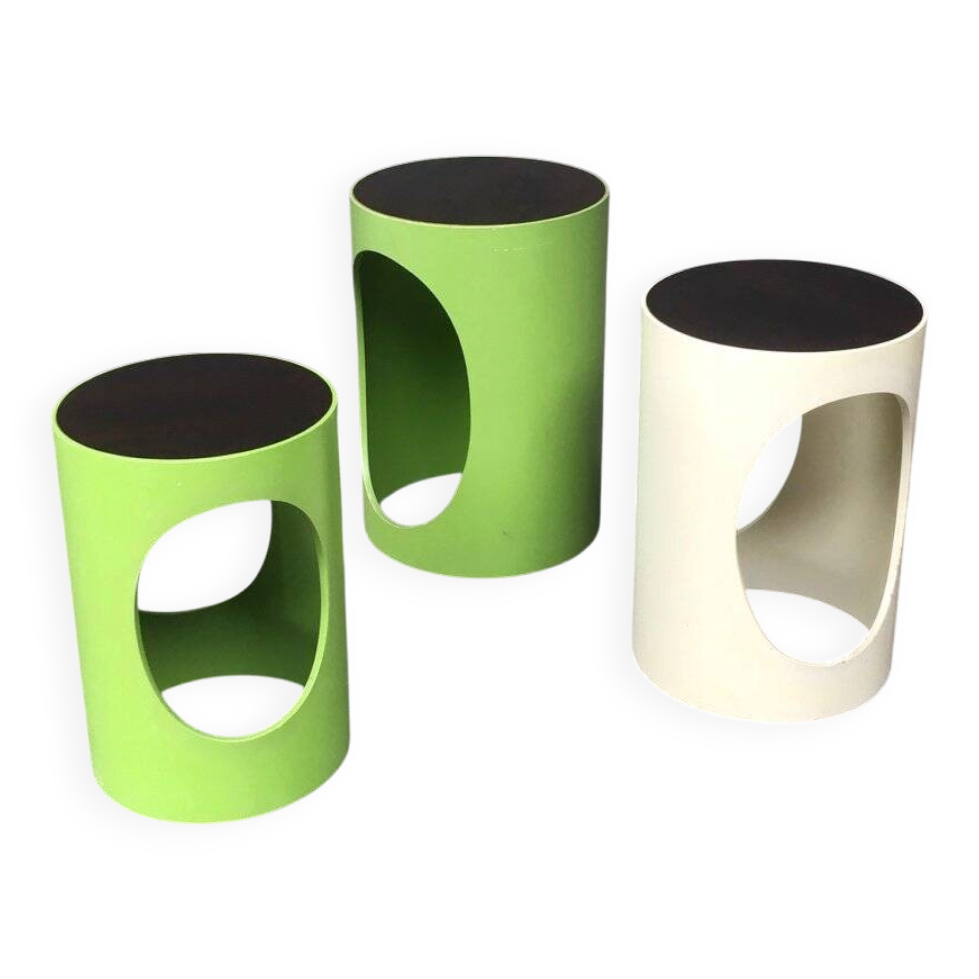 Mid-Century Modern Space Age Design Nesting Table Set by Opal, Germany, 1960s, Set of 3