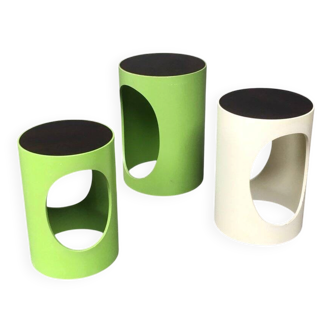 Mid-Century Modern Space Age Design Nesting Table Set by Opal, Germany, 1960s, Set of 3