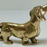 Solid brass dachshund 60s/70s