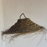 Doum pendant lamp in natural esparto