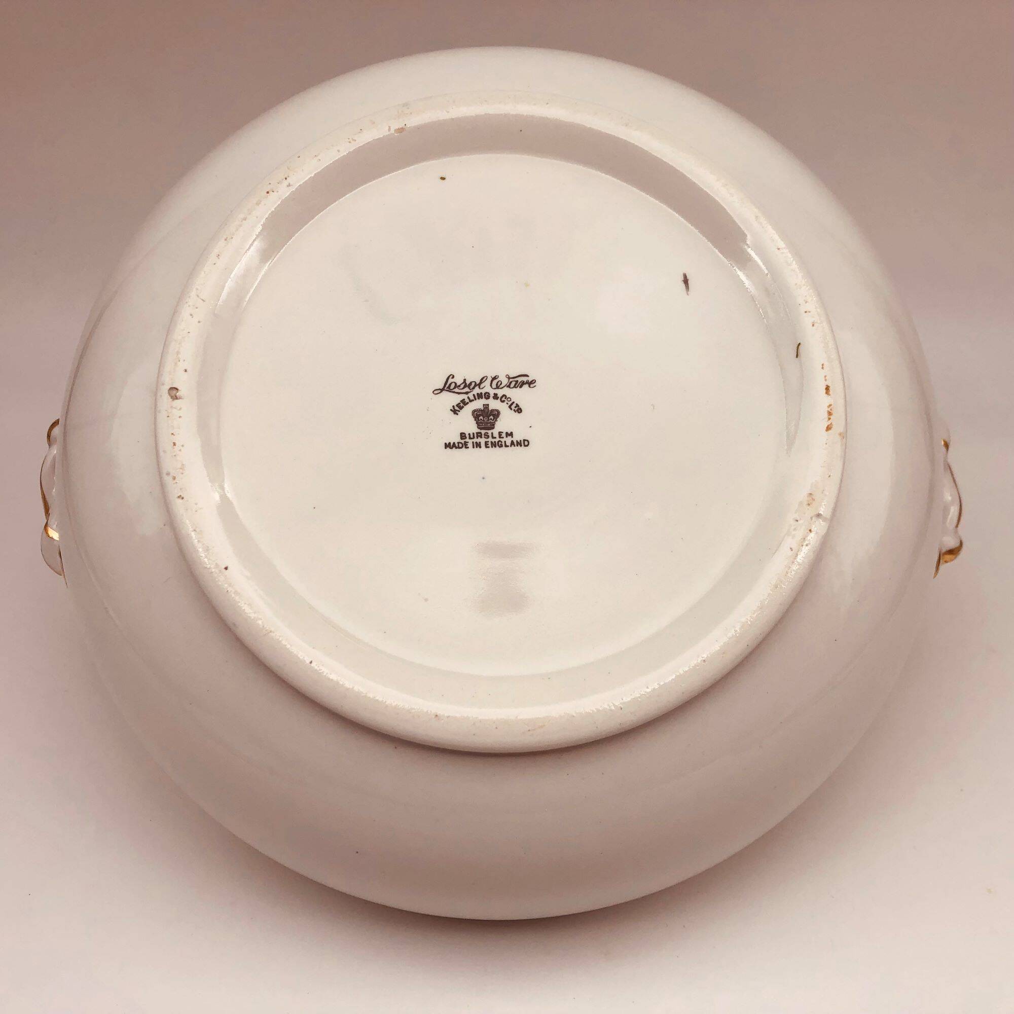 Soupière, Keeling & Co Losol Ware Burslem.