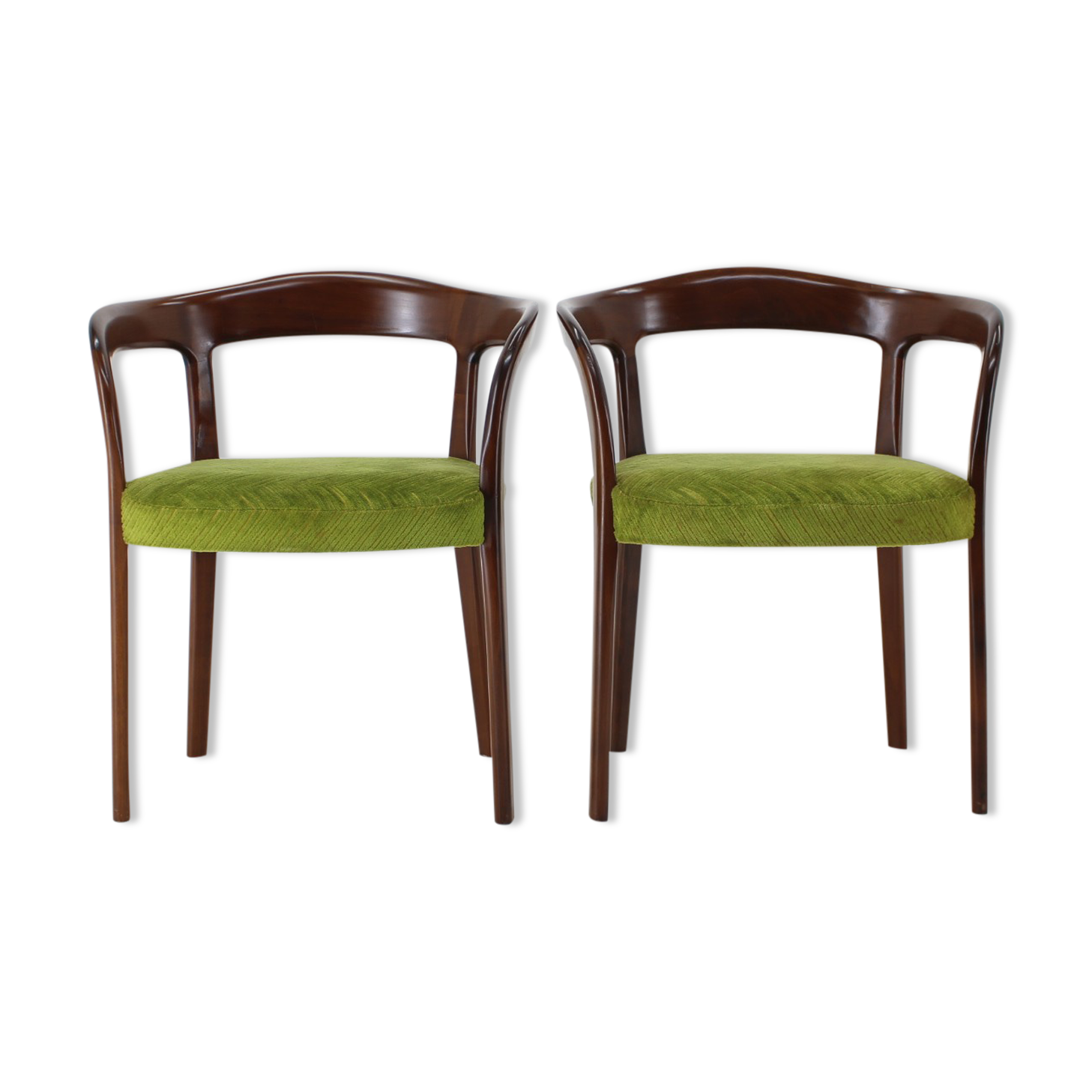 1960s Pair of Organic Armchairs