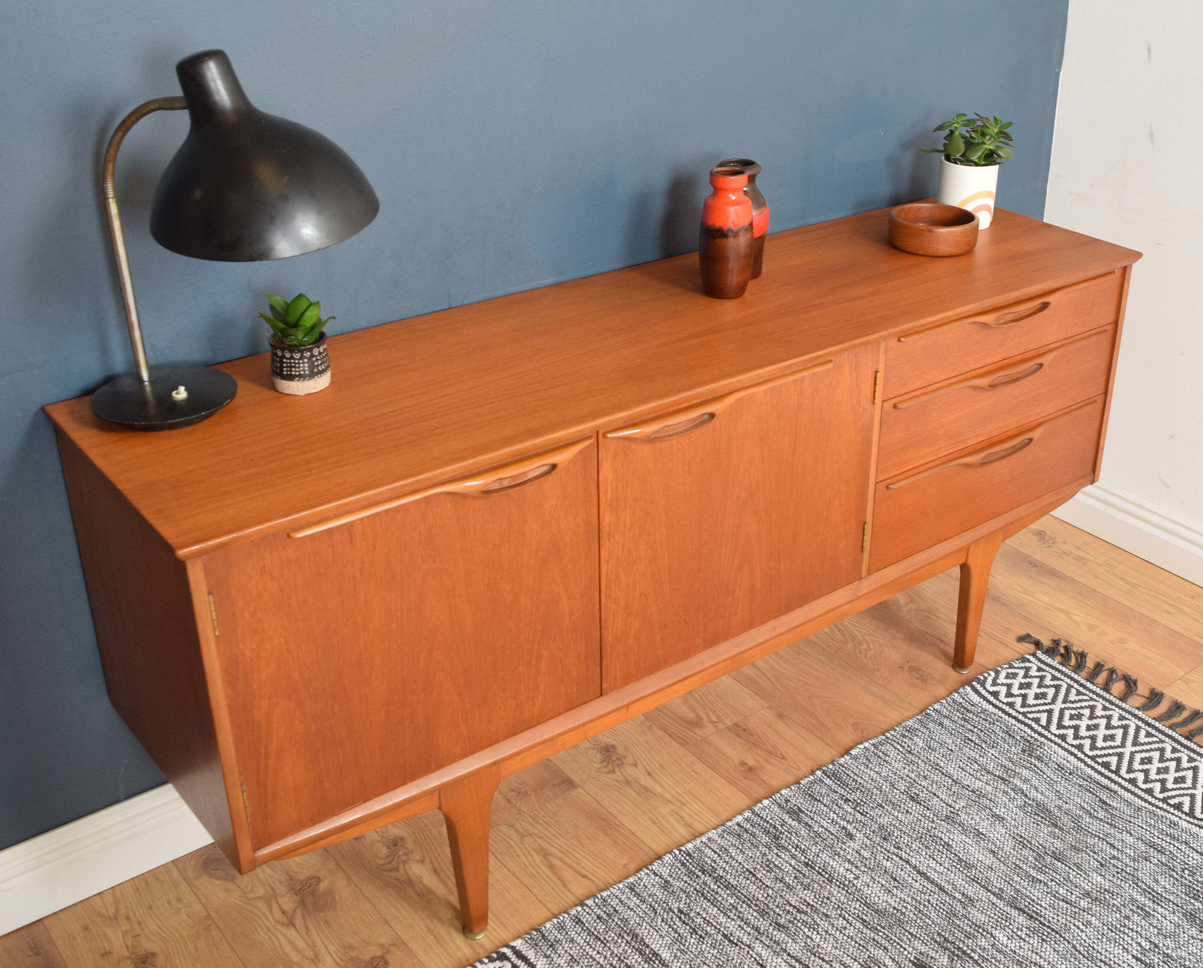 Restored Teak 1960s Short Jentique Classic Sideboard Cabinet