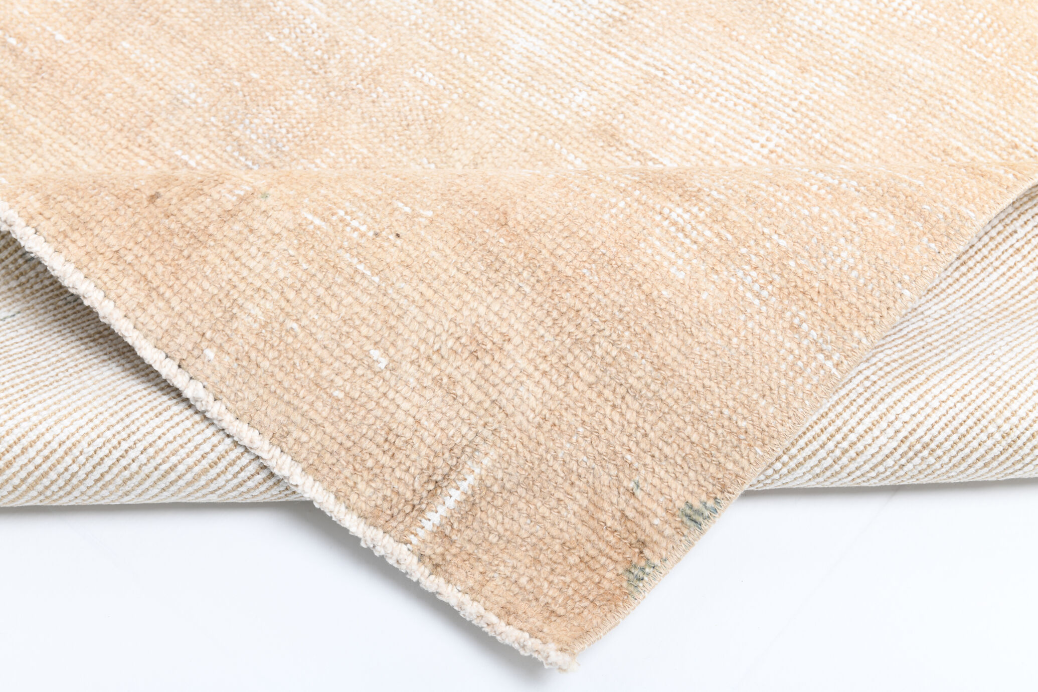 3x12 Classic Turkish Vintage Runner Rug, Handmade Vintage Rug, 3x12 Runner Rug, Brown Beige Rug,