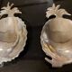 2 silver-plated pineapple bowls