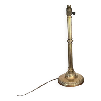 Brass column lamp 43cm circa 1900