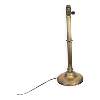 Lampe colonne en laiton circa 1900