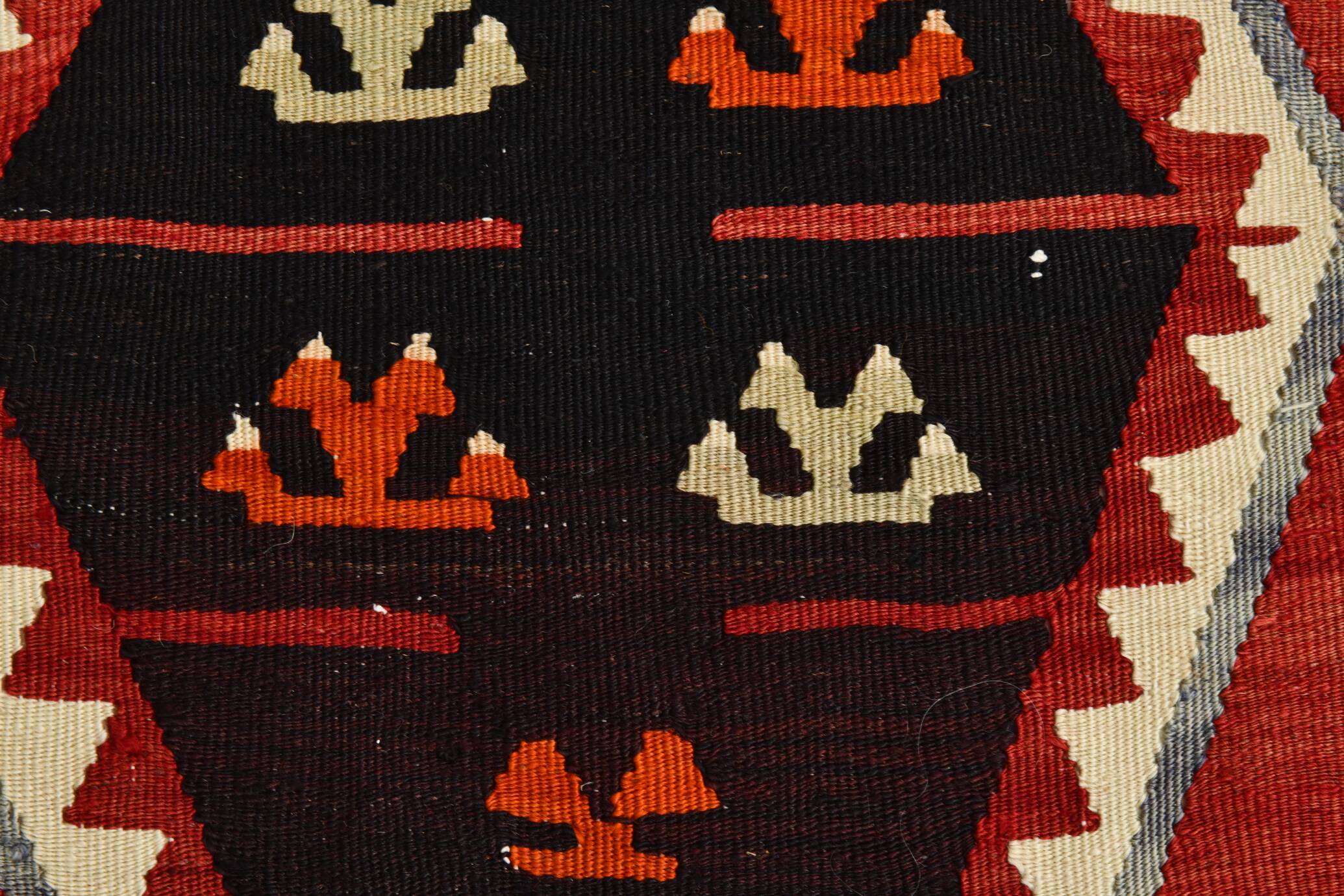 6x11 Tile Color Anatolian Kilim Rug, Turkish Kilim Rug, 183x324Cm