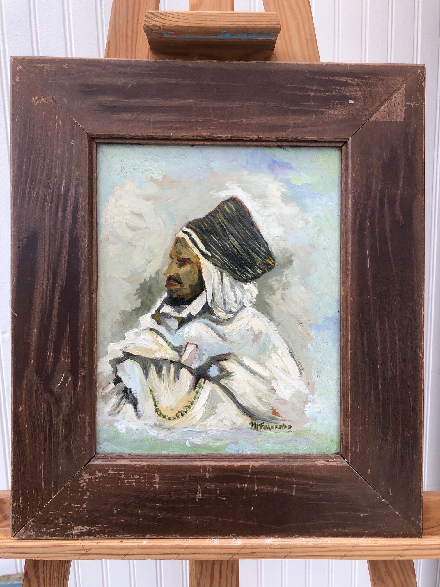 Portrait of enturbane man