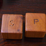Scandinavian salt and pepper in teak