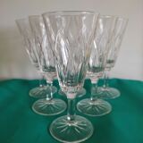 6 diamond champagne glasses