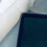 Mid-Century Smoked Glass & Chromed Steel Square Dining Table attributed to Sergio Mazza for Cinova, Italy, 1970s