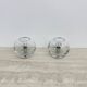 Pair of Nachtmann Leuchten design sphere crystal table lamps, 1970s