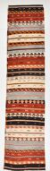 3x12 Pastel Tons Handwoven Pattern Kilim Rug, Rug For Hallway