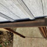 Rectangular mirror, wooden trumeau 120x139