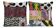 Lot de 2 housses de coussin ikat vintage 48x51 cm