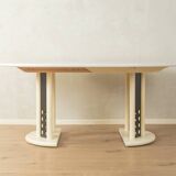 Table de salle à manger extensible postmoderne de Thonet, datant des années 1980