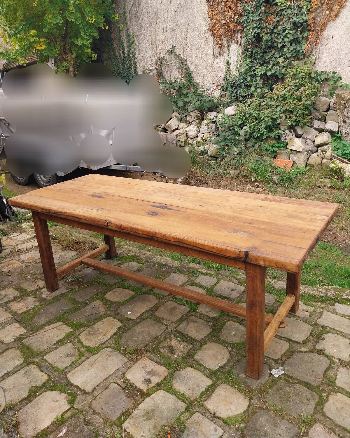 Antique oak farmhouse table