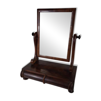 Mirror / Dressing table - Psyche in mahogany 19th century