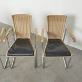 Six chaises à repas Tecta D20, années 1980