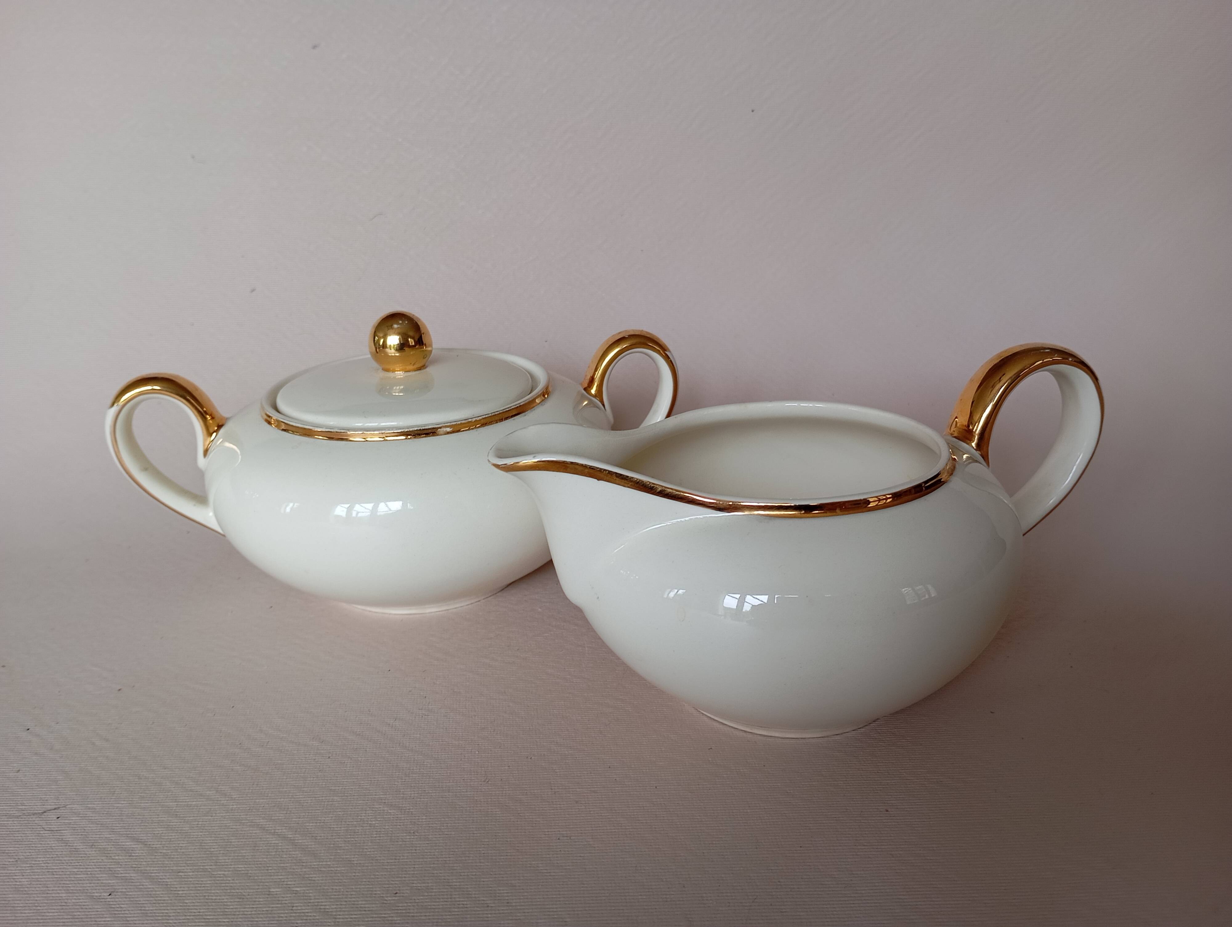 Villeroy & Boch "Biarritz" cream and sugar bowl