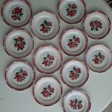 Lot de 12 assiettes à dessert Sarreguemines