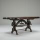 Table basse industrielle vintage, années 1950
