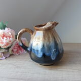 Pichet carafe en grès flammé souvenir signé rocamadour vintage