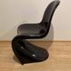 Chaise Panton noire par Verner Panton, Allemagne, 1971