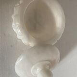 White alabaster marble candy