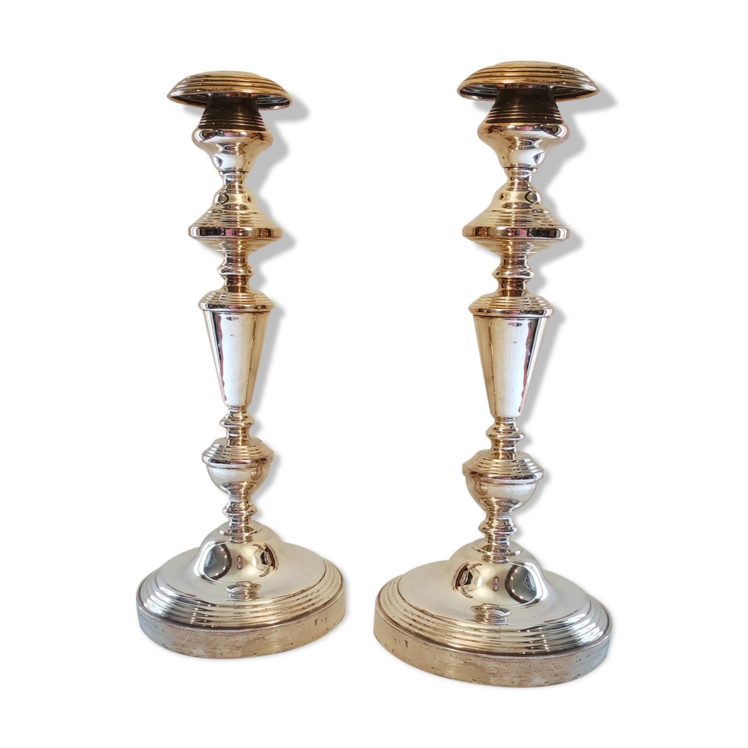 Silver metal chandeliers